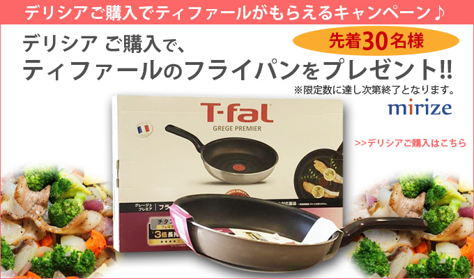 デリシア購入ティファールプレゼント